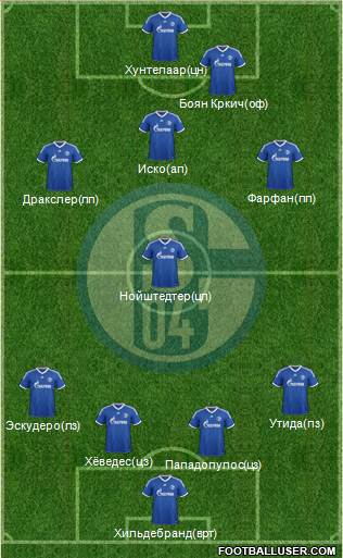 FC Schalke 04 Formation 2013