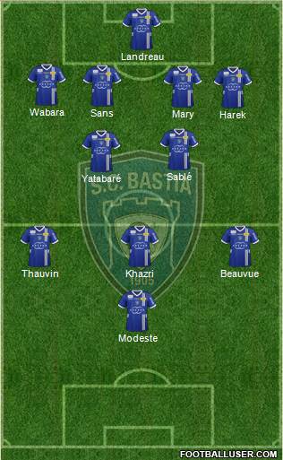 Sporting Club Bastia Formation 2013