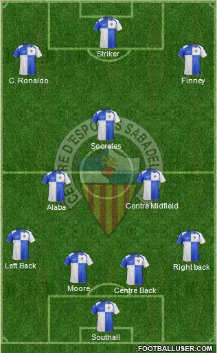 C.E. Sabadell Formation 2013