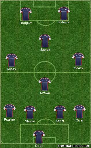 New England Revolution Formation 2013