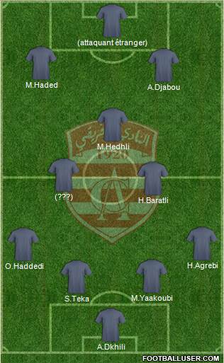 Club Africain Tunis Formation 2013