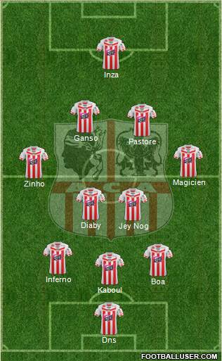 Athletic Club Ajaccien Football Formation 2013