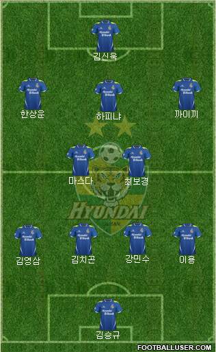 Ulsan Hyundai Formation 2013