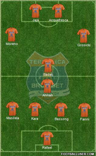 Termalica Bruk-Bet Nieciecza Formation 2013