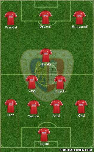 Piast Gliwice Formation 2013