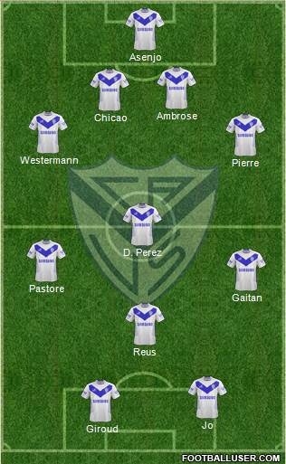 Vélez Sarsfield Formation 2013