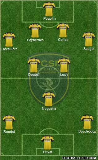 FC Sochaux-Montbéliard Formation 2013