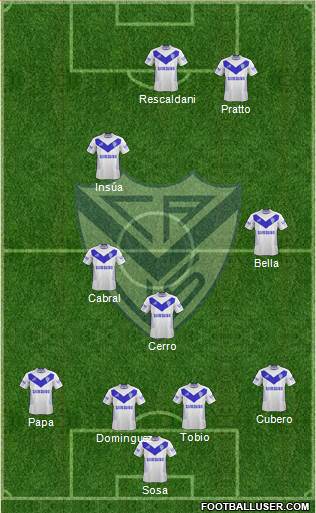 Vélez Sarsfield Formation 2013