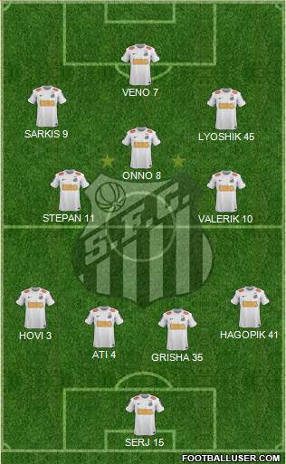 Santos FC Formation 2013