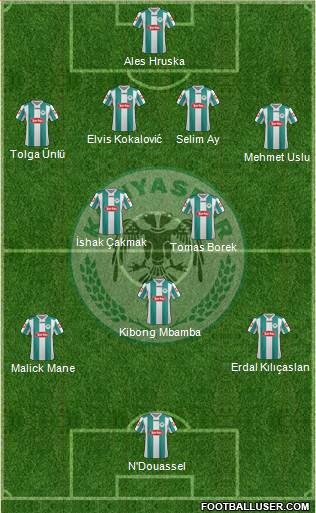 Konyaspor Formation 2013