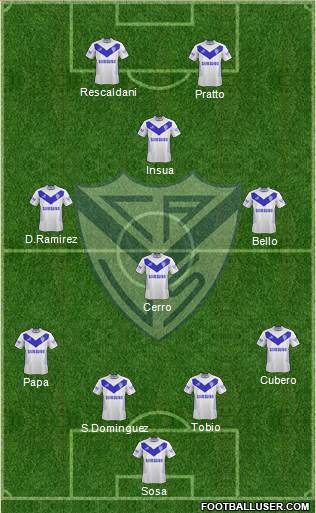 Vélez Sarsfield Formation 2013