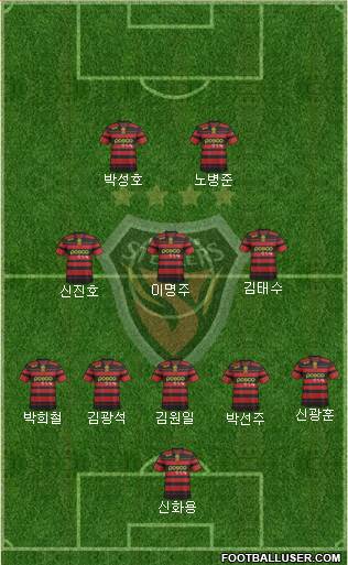 Pohang Steelers Formation 2013