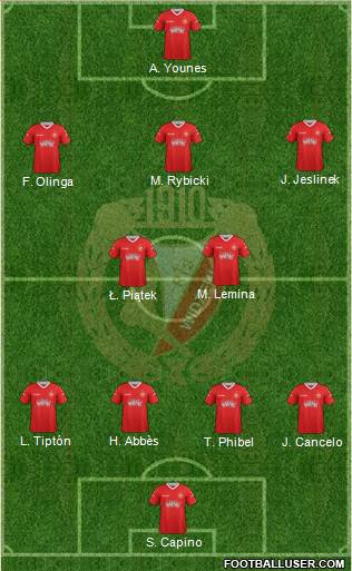 Widzew Lodz Formation 2013