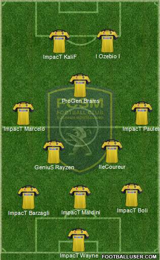 FC Sochaux-Montbéliard Formation 2013