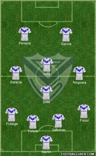 Vélez Sarsfield Formation 2013