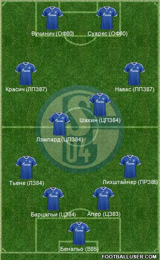 FC Schalke 04 Formation 2013