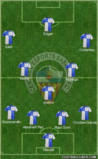 C.E. Sabadell Formation 2013