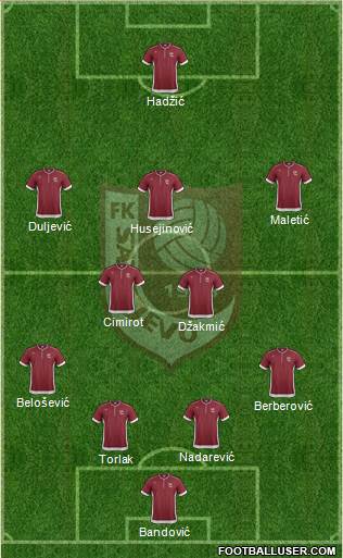 FK Sarajevo Formation 2013