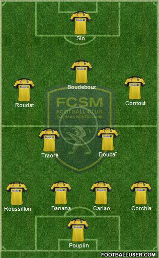 FC Sochaux-Montbéliard Formation 2013