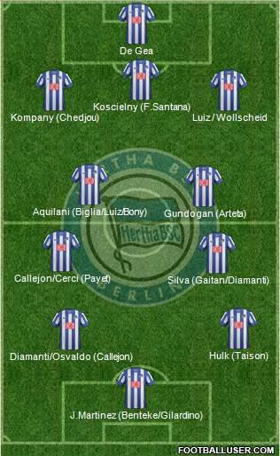 Hertha BSC Berlin Formation 2013