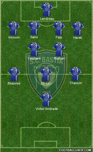 Sporting Club Bastia Formation 2013