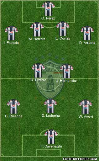 Club Deportivo Pachuca Formation 2013