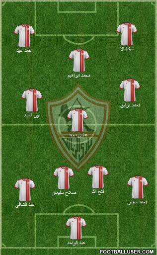 Zamalek Sporting Club Formation 2013