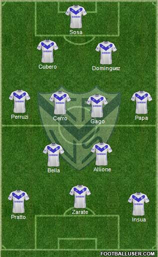 Vélez Sarsfield Formation 2013