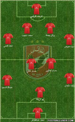 Al-Ahly Sporting Club Formation 2013