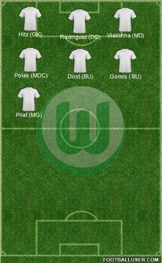 VfL Wolfsburg Formation 2013