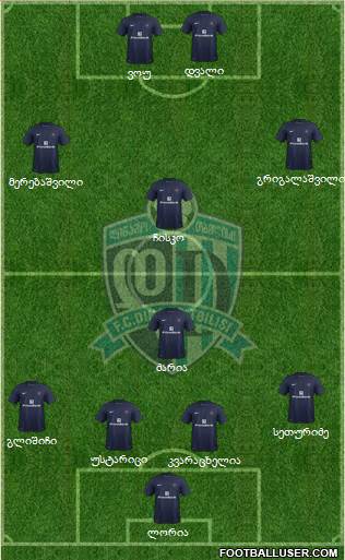 Dinamo Tbilisi Formation 2013