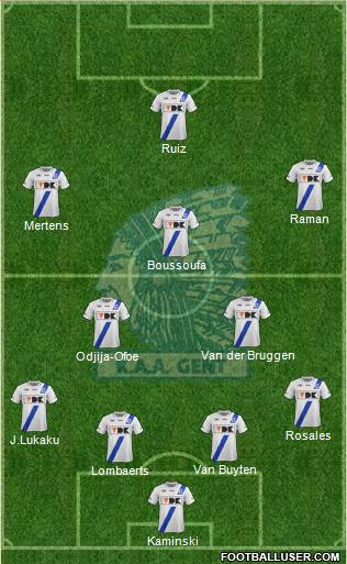 KAA Gent Formation 2013