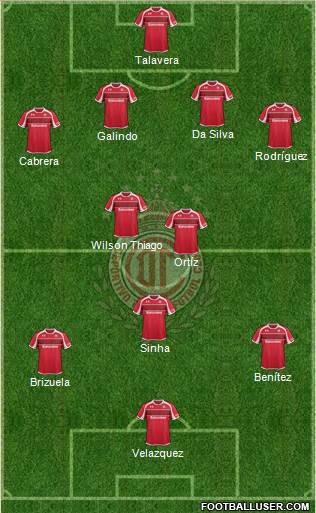 Deportivo Toluca Formation 2013