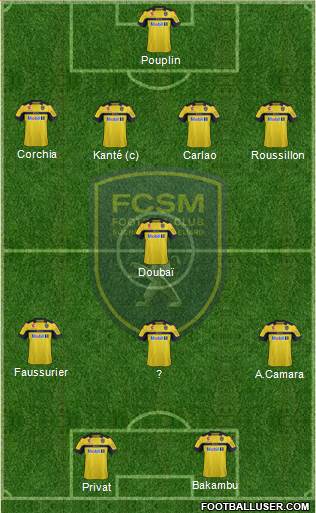 FC Sochaux-Montbéliard Formation 2013