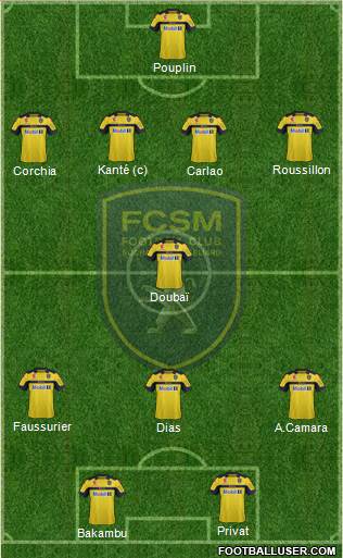 FC Sochaux-Montbéliard Formation 2013