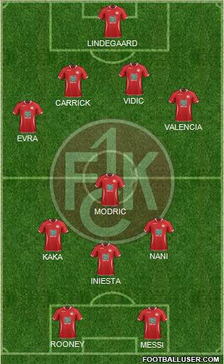 1.FC Kaiserslautern Formation 2013