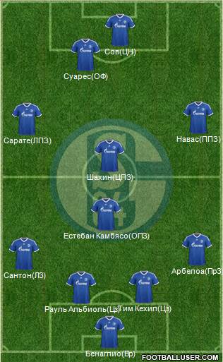 FC Schalke 04 Formation 2013