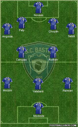 Sporting Club Bastia Formation 2013