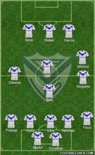 Vélez Sarsfield Formation 2013