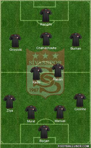 Sivasspor Formation 2013