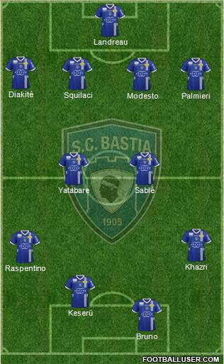 Sporting Club Bastia Formation 2013