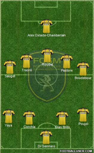 FC Sochaux-Montbéliard Formation 2013