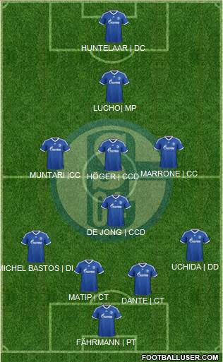 FC Schalke 04 Formation 2013