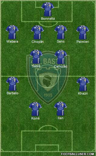 Sporting Club Bastia Formation 2013