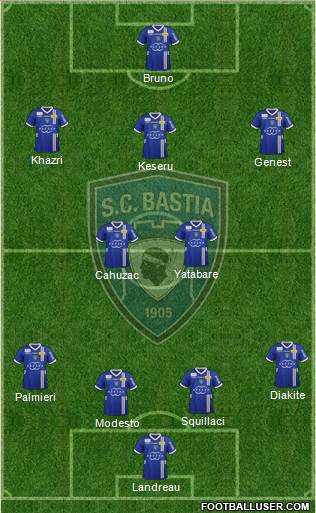 Sporting Club Bastia Formation 2013