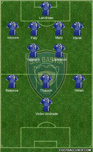 Sporting Club Bastia Formation 2013