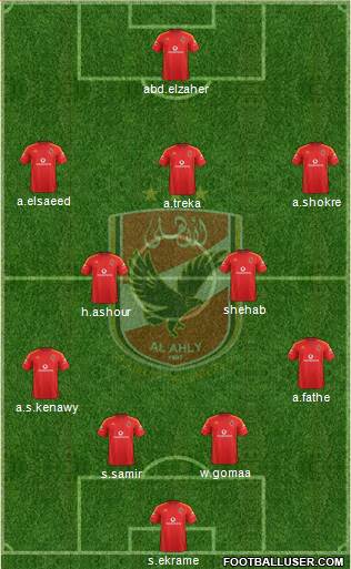 Al-Ahly Sporting Club Formation 2013