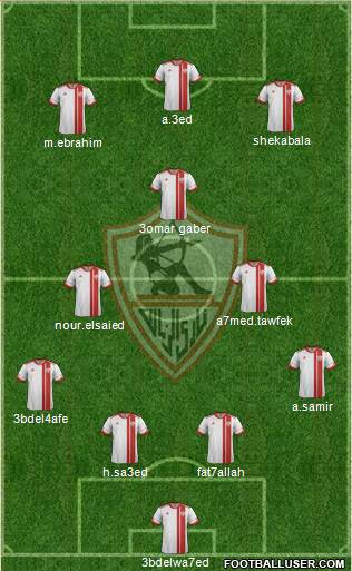 Zamalek Sporting Club Formation 2013