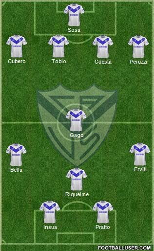 Vélez Sarsfield Formation 2013