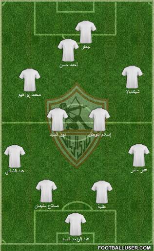 Zamalek Sporting Club Formation 2013